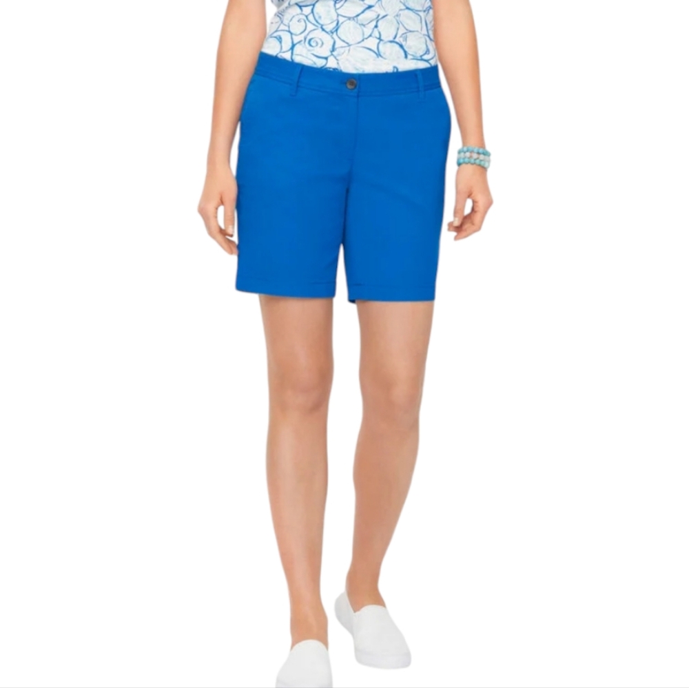 Talbots Women's Blue‎ Bermuda Golf Shorts, Casual Walking Summer Short Plus 16W